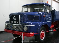 Krupp KS801 Kipper mit Tieflader und Hanomag B11 Radlader 1963