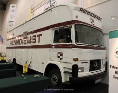 Mercedes-Benz LP kubische Kabine, mittelschwer Renntransporter "Renndienst" 1965-1975