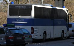 Mercedes-Benz Tourismo 15 RHD schwerer Mannschaftsbus Polizei 2008