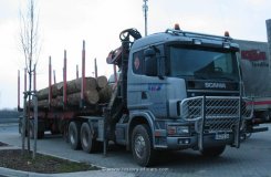 Scania 164G 6x4 Sattelzugmaschine mit Ladekran 2000-2004